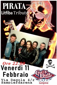 PIRATA TRIBUTO LITFIBA live Crazy Bull Genova