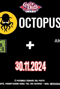 OCTOPUSS + ANACOLUTA + VOLUMI CRIMINALI at CRAZY BULL GENOVA