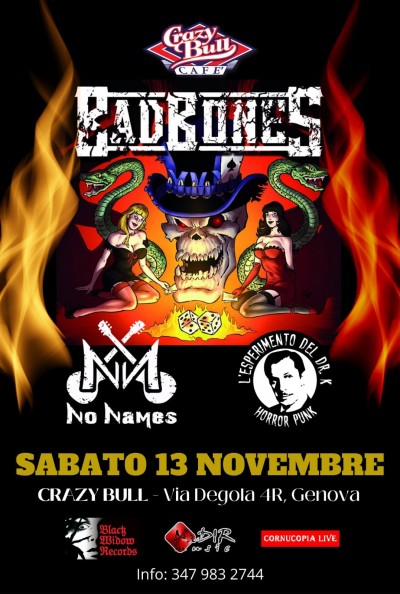 BAD BONES live Crazy Bull Genova